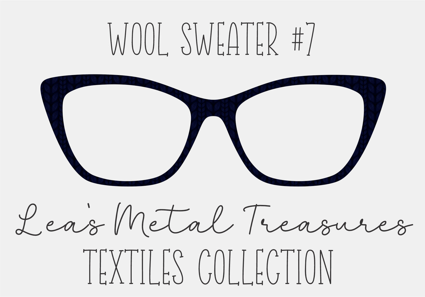 Wool Sweater #7 Eyewear Frame Toppers COMES WITH MAGNETS