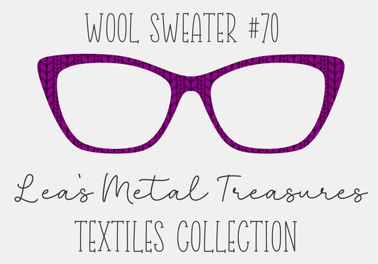 Wool Sweater #70 Eyewear Frame Toppers COMES WITH MAGNETS