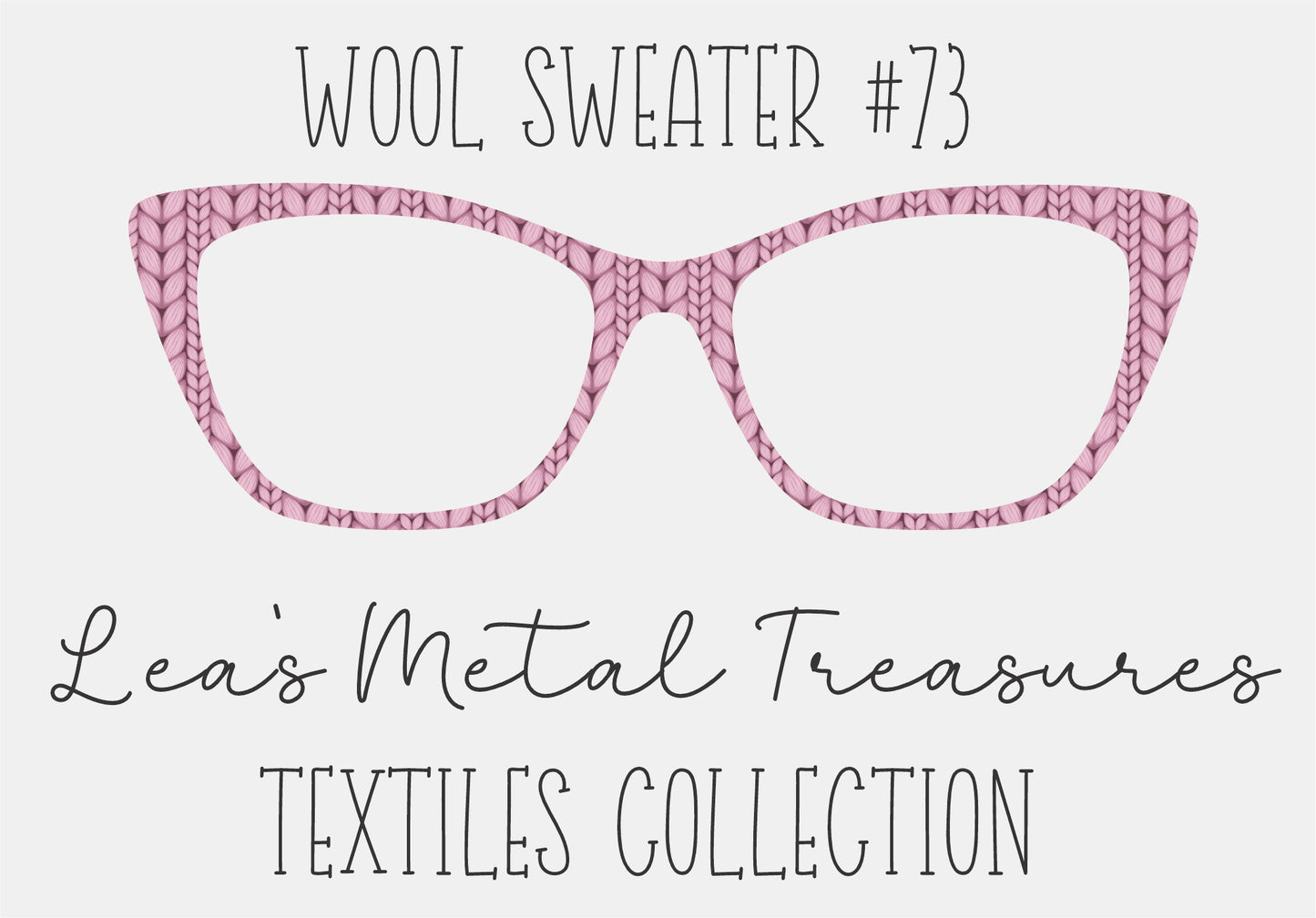 Wool Sweater #73 Eyewear Frame Toppers COMES WITH MAGNETS