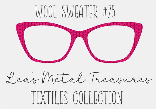 Wool Sweater #75 Eyewear Frame Toppers COMES WITH MAGNETS