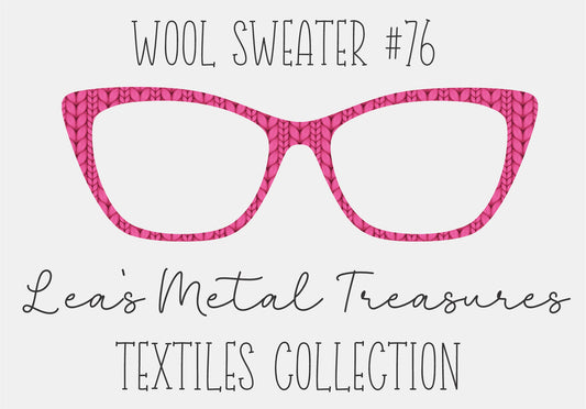 Wool Sweater #76 Eyewear Frame Toppers COMES WITH MAGNETS