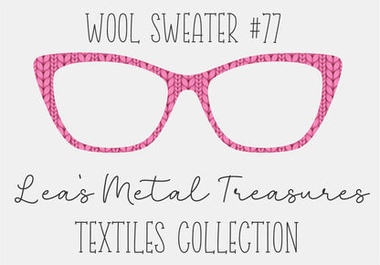 Wool Sweater #77 Eyewear Frame Toppers COMES WITH MAGNETS