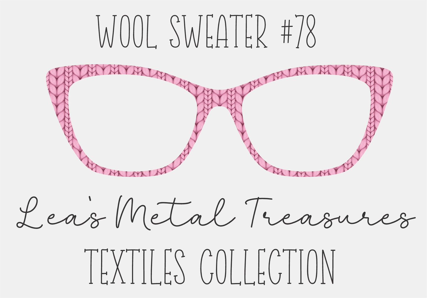 Wool Sweater #78 Eyewear Frame Toppers COMES WITH MAGNETS