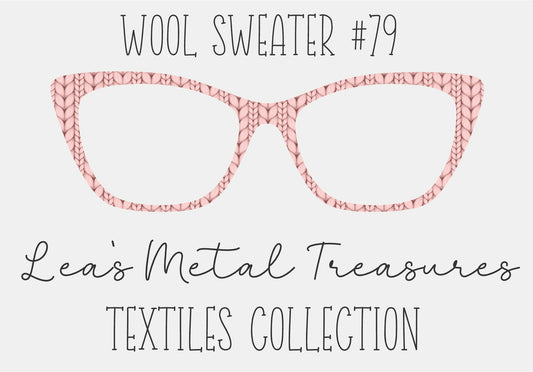 Wool Sweater #79 Eyewear Frame Toppers COMES WITH MAGNETS