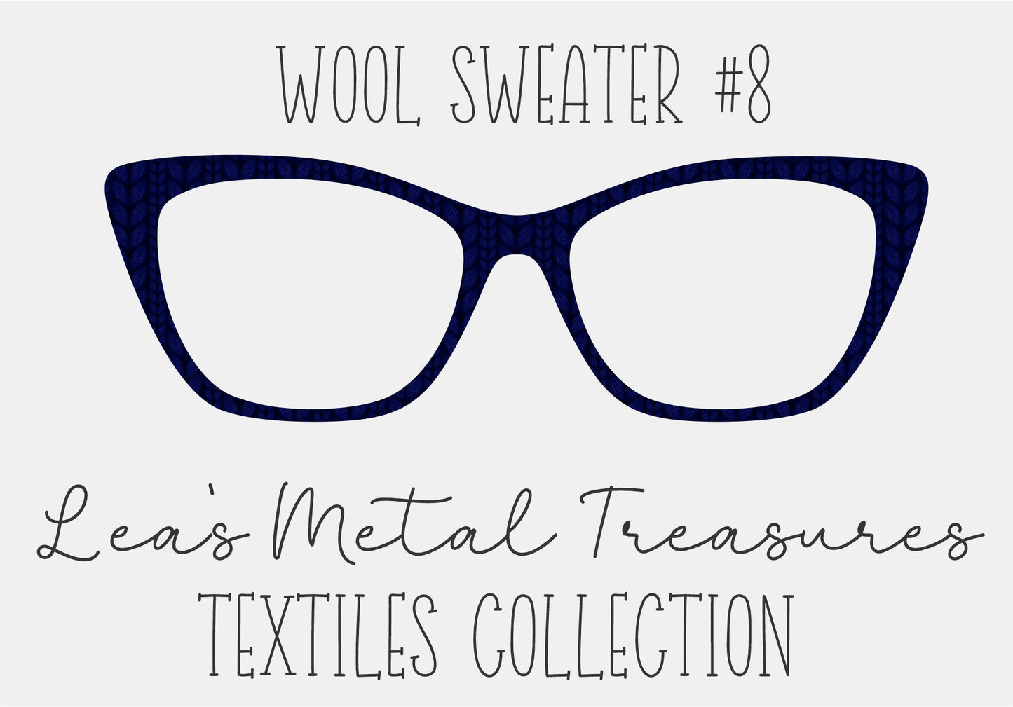 Wool Sweater #8 Eyewear Frame Toppers COMES WITH MAGNETS