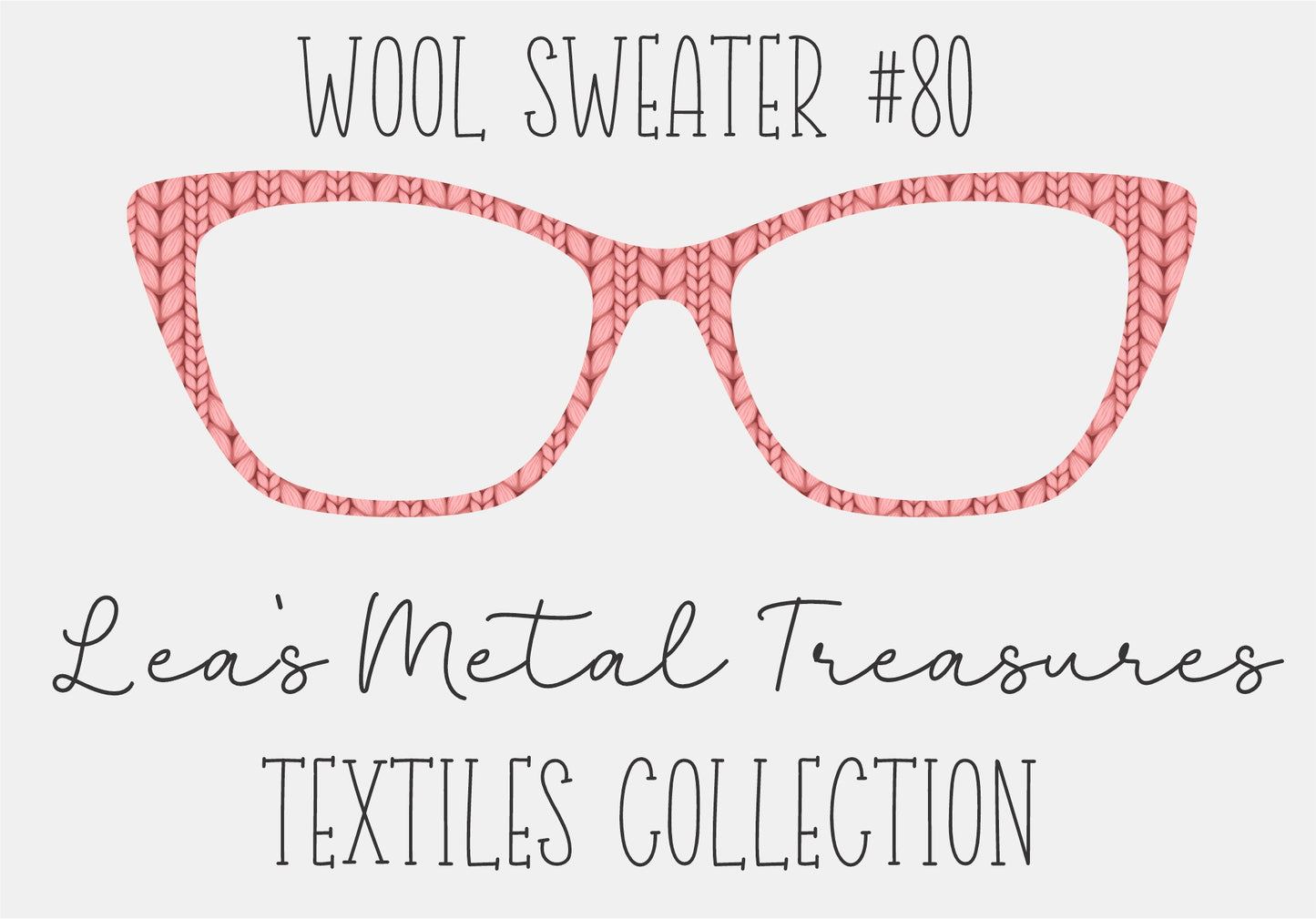 Wool Sweater #80 Eyewear Frame Toppers COMES WITH MAGNETS