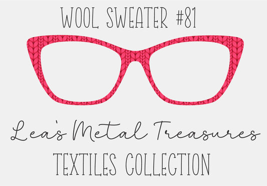 Wool Sweater #81 Eyewear Frame Toppers COMES WITH MAGNETS