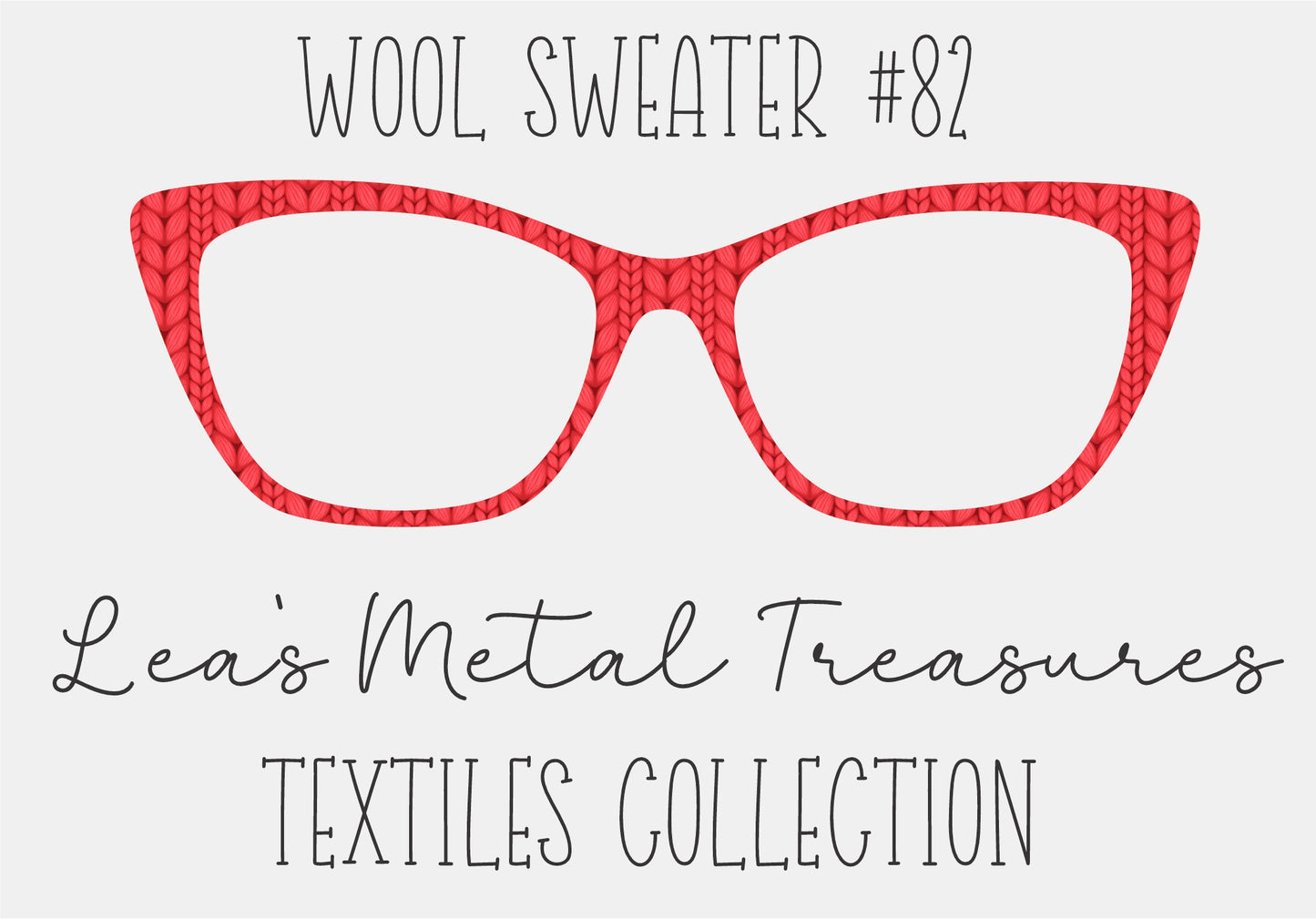 Wool Sweater #82 Eyewear Frame Toppers COMES WITH MAGNETS