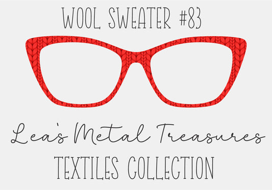 Wool Sweater #83 Eyewear Frame Toppers COMES WITH MAGNETS