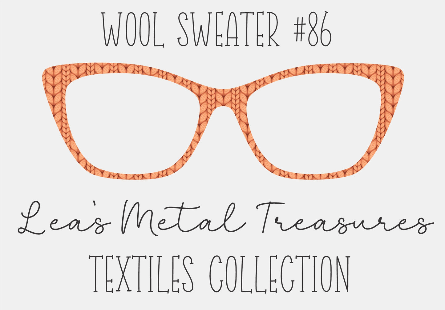 Wool Sweater #86 Eyewear Frame Toppers COMES WITH MAGNETS