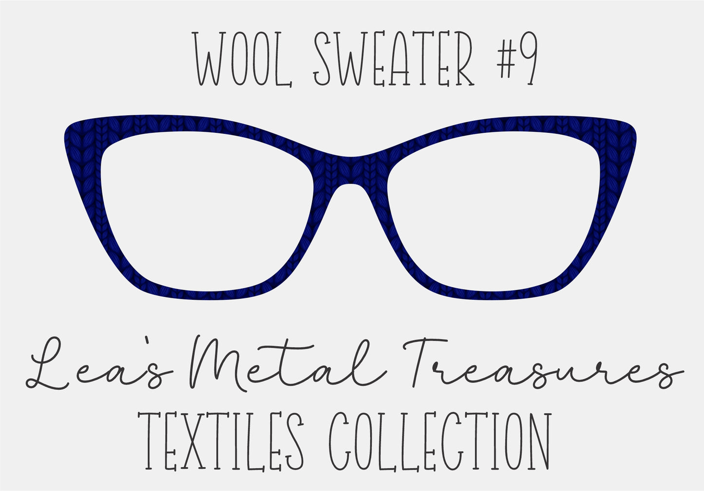 Wool Sweater #9 Eyewear Frame Toppers COMES WITH MAGNETS