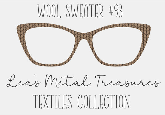 Wool Sweater #93 Eyewear Frame Toppers COMES WITH MAGNETS