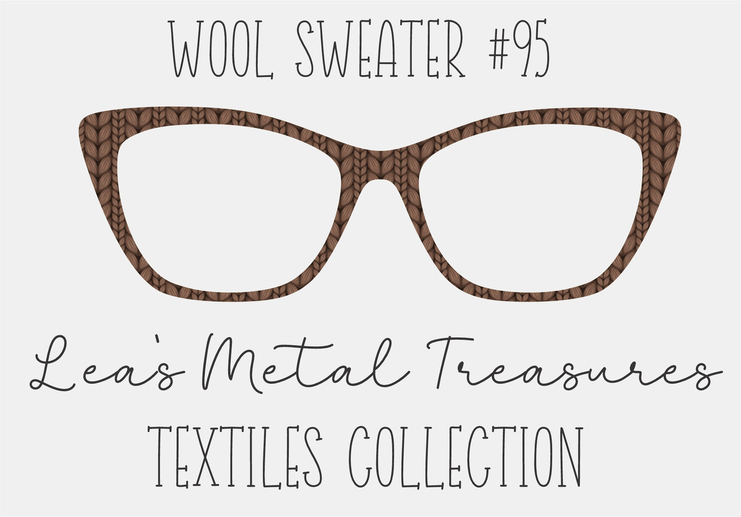 Wool Sweater #95 Eyewear Frame Toppers COMES WITH MAGNETS