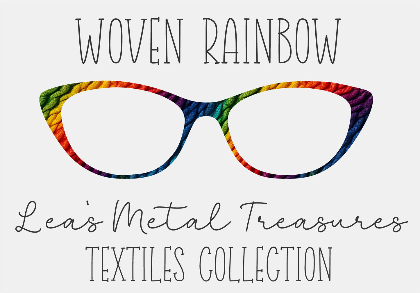 WOVEN RAINBOW Eyewear Frame Toppers COMES WITH MAGNETS