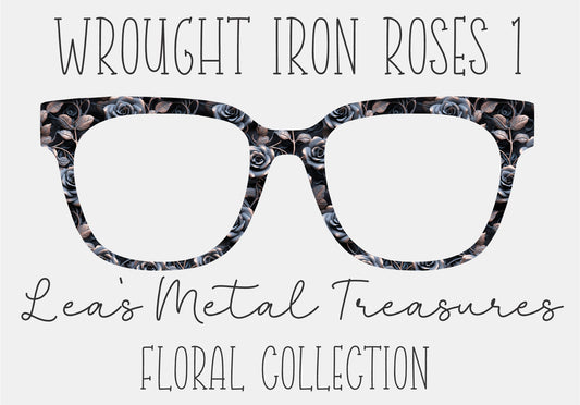 WROUGHT IRON ROSES 1 Eyewear Frame Toppers COMES WITH MAGNETS