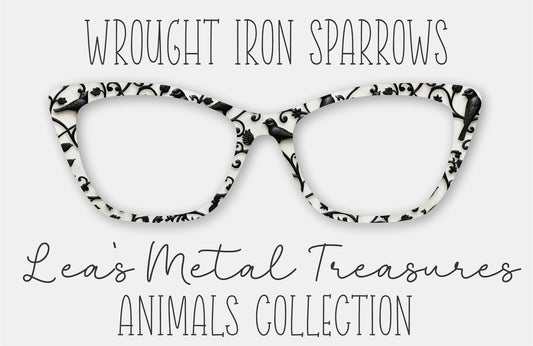 Wrought Iron Sparrows Eyewear Frame Toppers COMES WITH MAGNETS