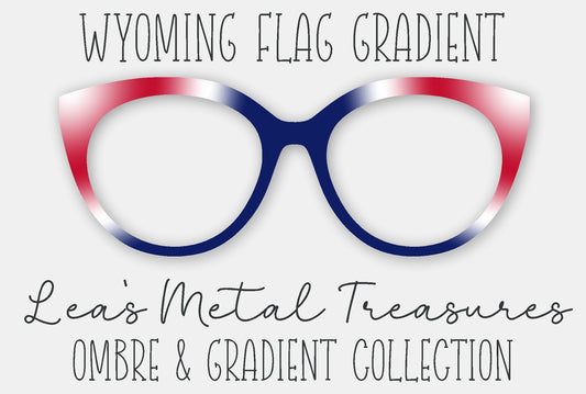 Wyoming Flag Gradient Eyewear Frame Toppers