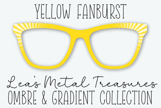 Yellow Fanburst Eyewear Frame Toppers • JANUARY 2026 TOPPER OF THE MONTH