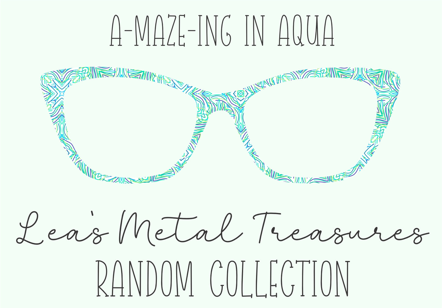 A-Maze-ing Aqua Eyewear Frame Toppers