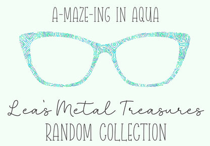 A-Maze-ing Aqua Eyewear Frame Toppers