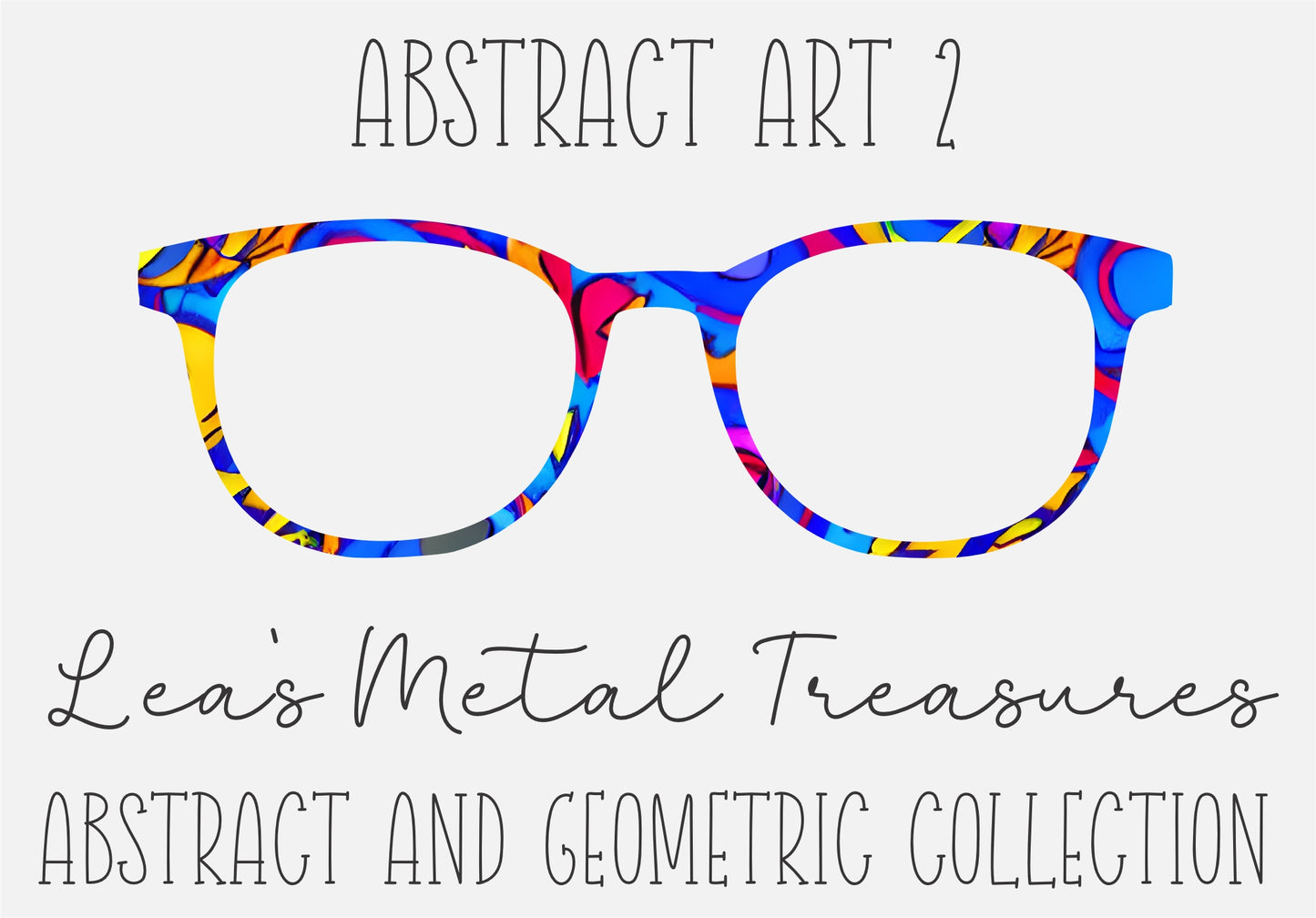 ABSTRACT ART 2 Eyewear Frame Toppers COMES WITH MAGNETS