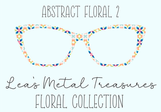 Abstract Floral 2 Magnetic Eyeglasses Topper