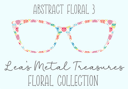 Abstract Floral 3 Magnetic Eyeglasses Topper