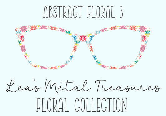 Abstract Floral 3 Magnetic Eyeglasses Topper