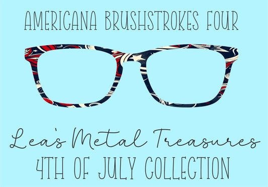 Americana Brushstrokes 4 Eyewear Frame Toppers