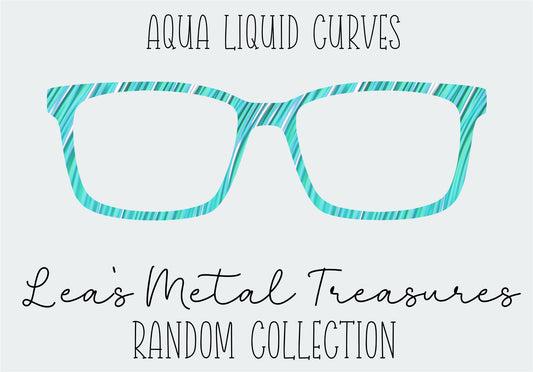 Aqua Liquid Curves Eyewear Frame Toppers