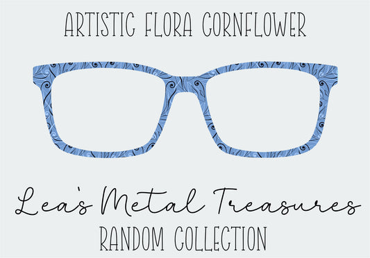 Artistic Flora Cornflower Eyewear Frame Toppers