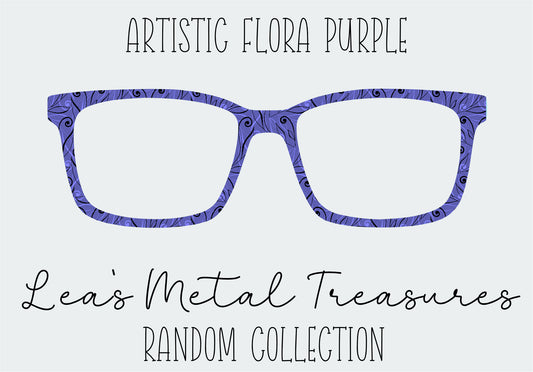 Artistic Flora Purple Eyewear Frame Toppers