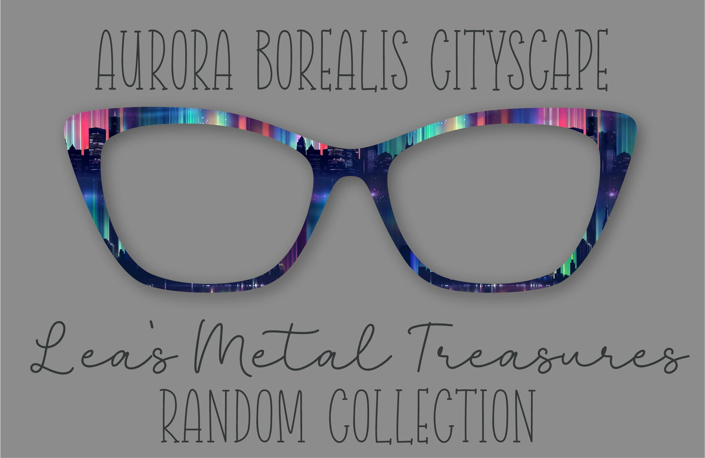 Aurora Borealis Cityscape Eyewear Frame Toppers Comes WITH MAGNETS