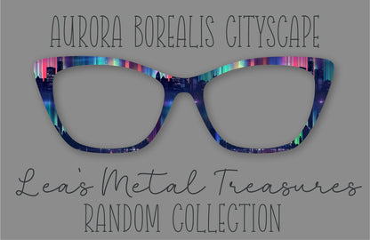 Aurora Borealis Cityscape Eyewear Frame Toppers Comes WITH MAGNETS