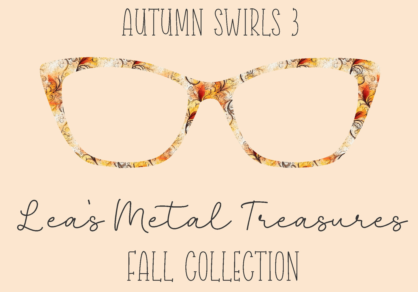 Autumn Swirls 3 Eyewear Frame Toppers