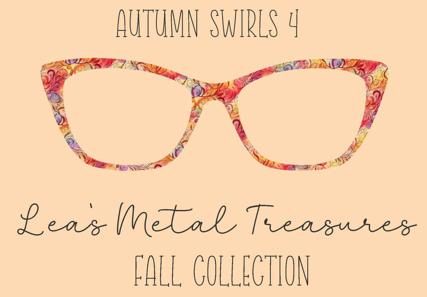 Autumn Swirls 4 Eyewear Frame Toppers