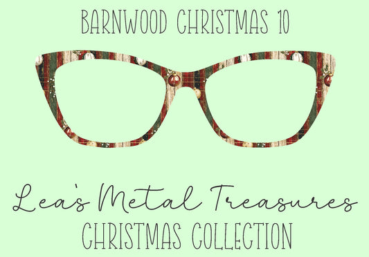 Barn wood Christmas 10 Eyewear Frame Toppers