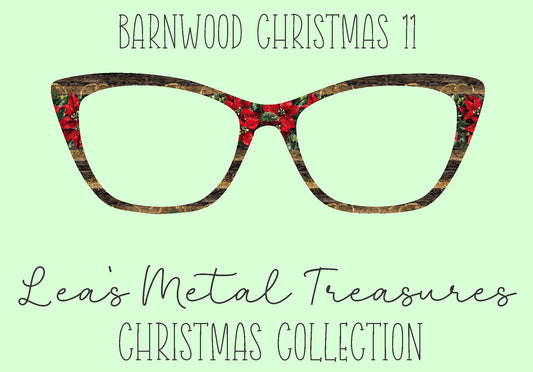 Barn wood Christmas 11 Eyewear Frame Toppers