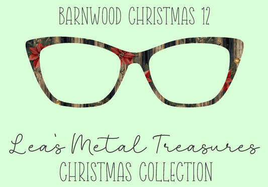 Barn wood Christmas 12 Eyewear Frame Toppers