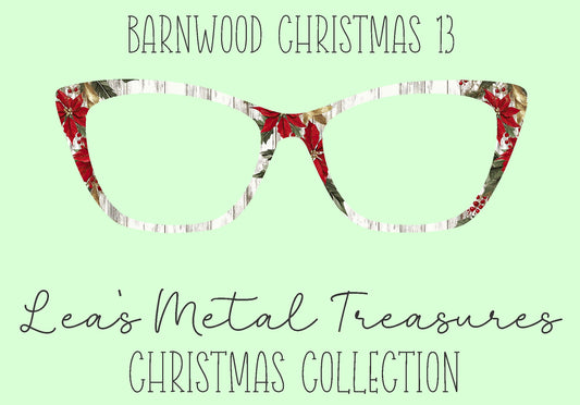 Barn wood Christmas 13 Eyewear Frame Toppers