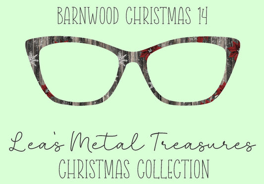 Barn wood Christmas 14 Eyewear Frame Toppers