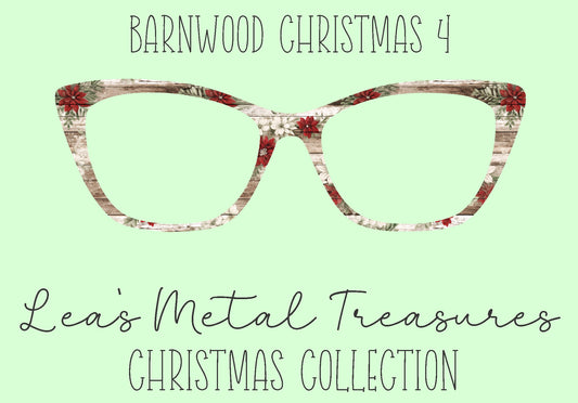 Barn wood Christmas 4 Eyewear Frame Toppers
