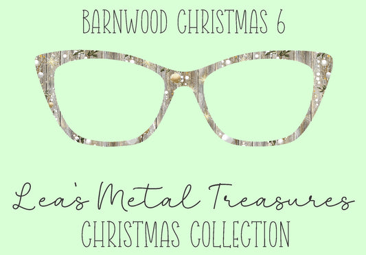 Barn wood Christmas 6 Eyewear Frame Toppers