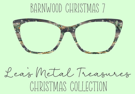 Barn wood Christmas 7 Eyewear Frame Toppers