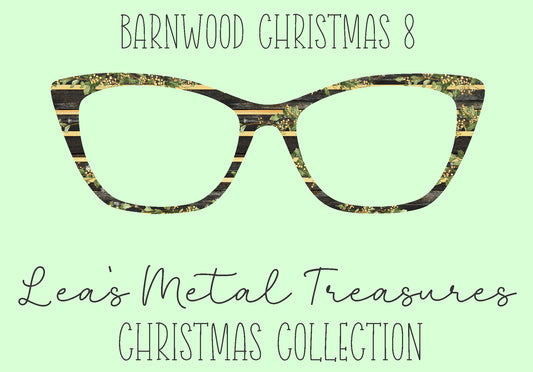 Barn wood Christmas 8 Eyewear Frame Toppers