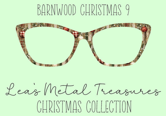 Barn wood Christmas 9 Eyewear Frame Toppers