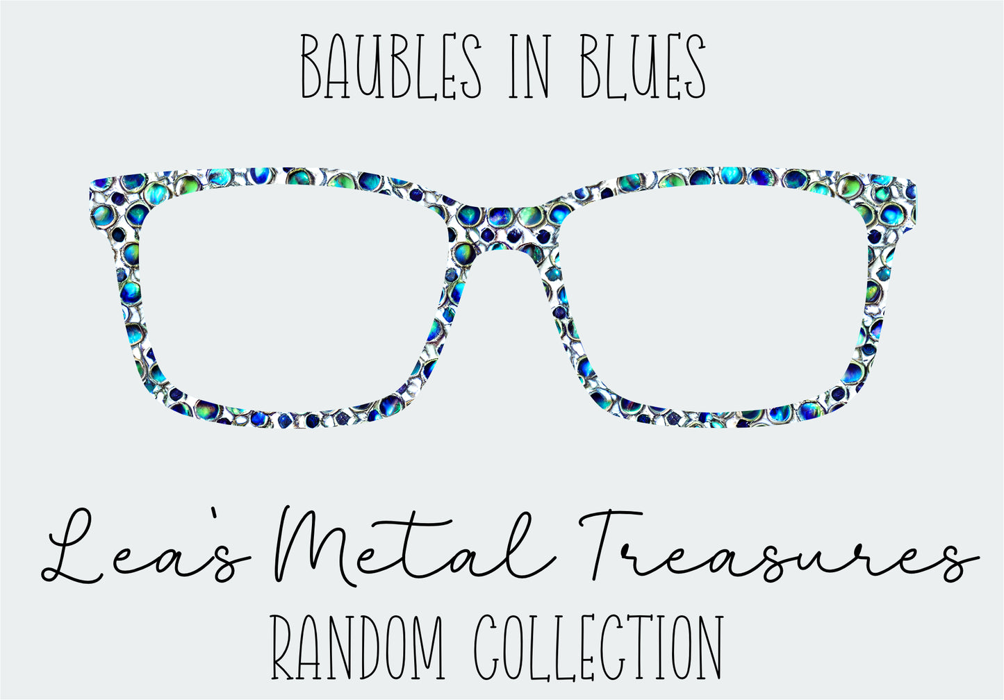 Baubles in Blue Eyewear Frame Toppers