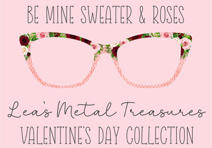 BE MINE SWEATER & ROSES Printed Magnetic Eyeglasses Topper