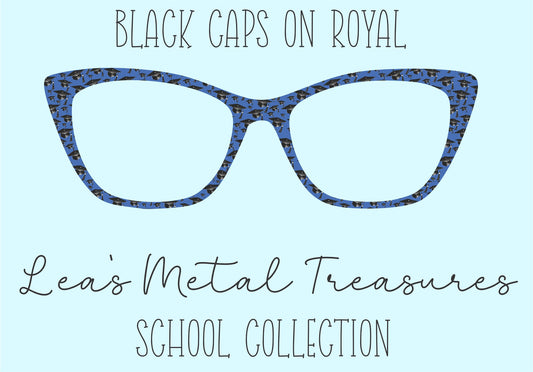 Black Caps on Royal • Magnetic Eyeglasses Toppers