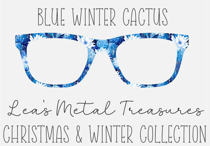 Blue Winter Cactus yewear Frame Toppers COMES WITH MAGNETS